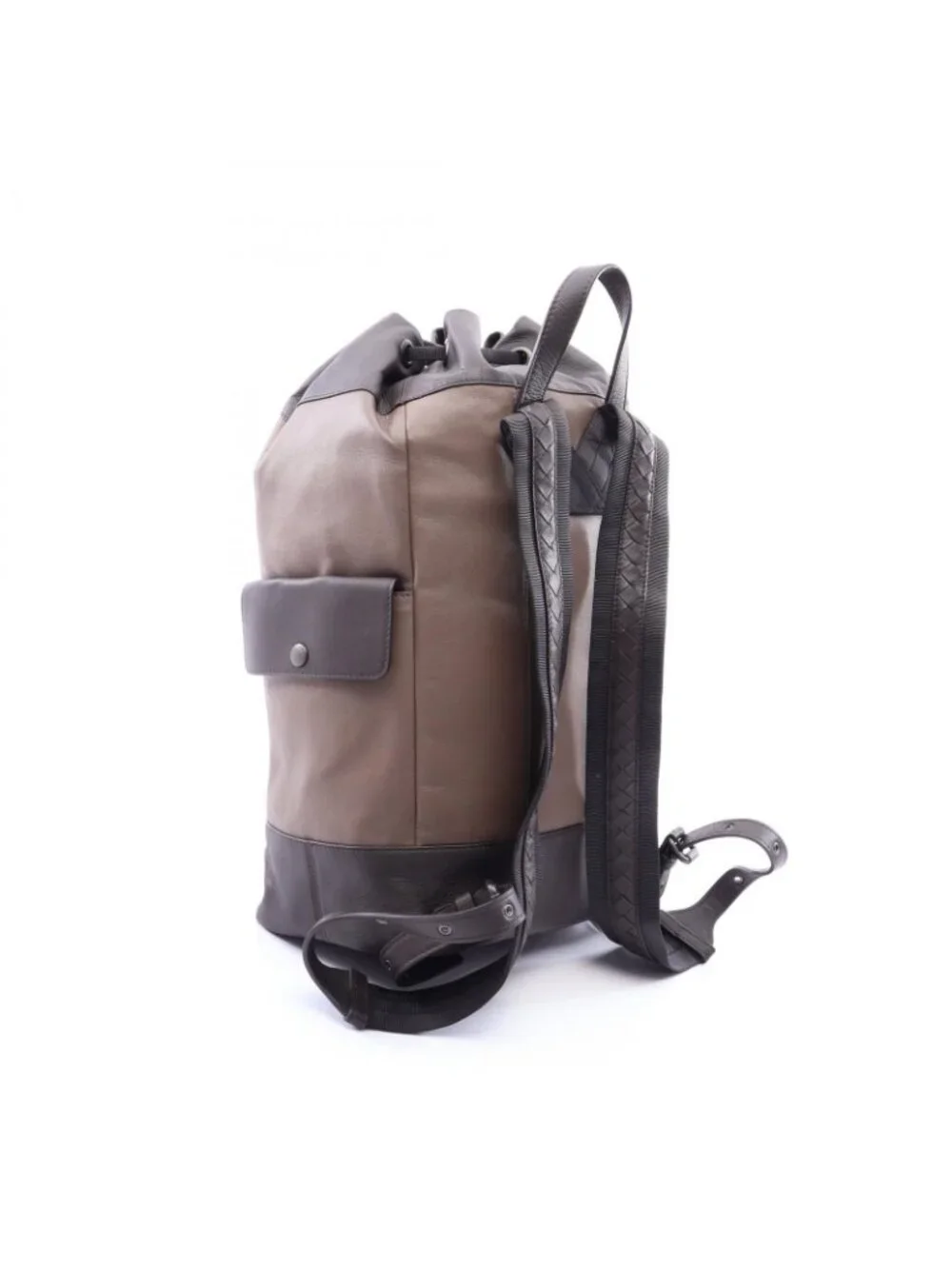 Bottega Veneta Backpack Intrecciato Brown Leather